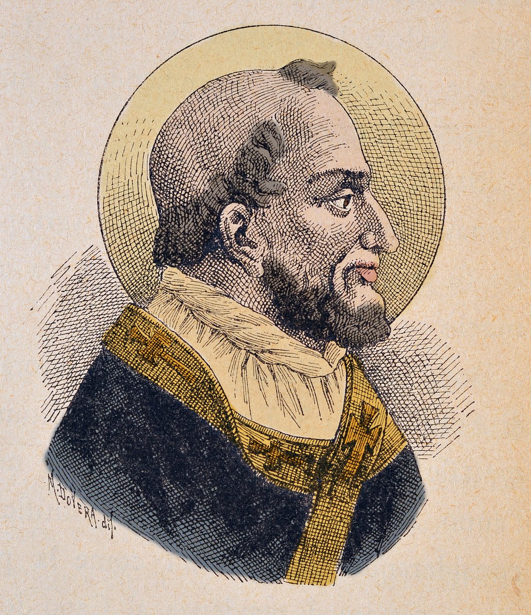 Anaclet pápa portréja (vagy Clet vagy Anenclet vagy Anacletus vagy anencletus vagy cletus vagy anakleto vagy cleto vagy anencleto) (kb. 76-88) alkotó: Italian School