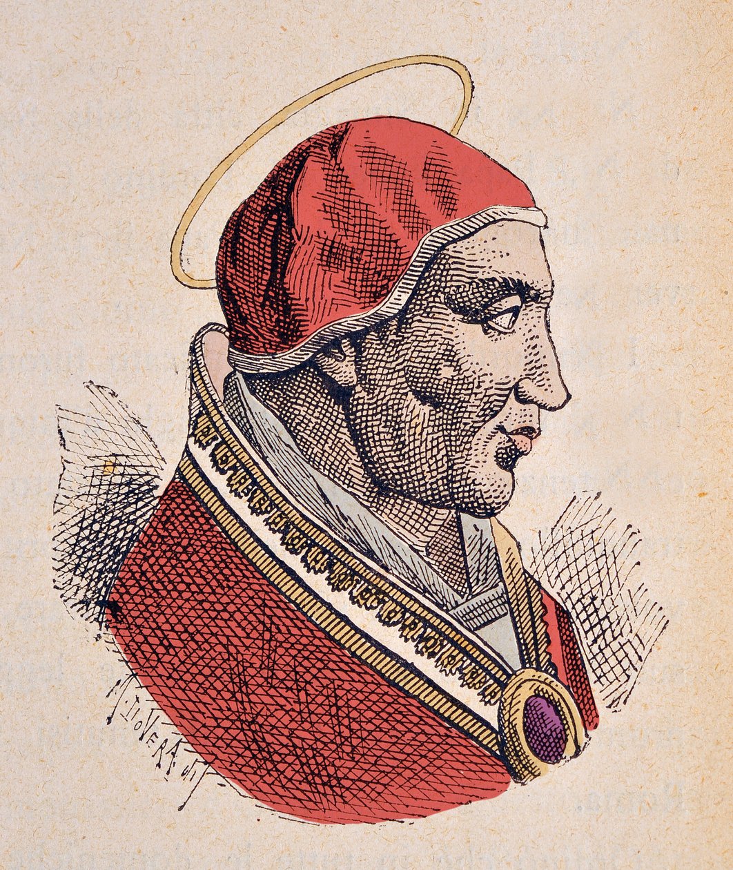 Anasztáz pápa portréja (Anastasius, Anastasio) (496-498) alkotó: Italian School