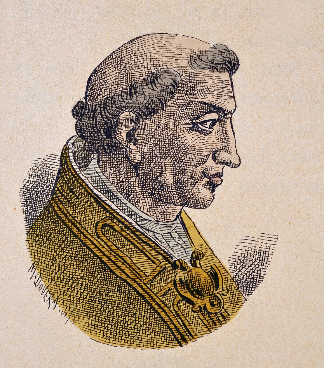 III. Benoit pápa portréja (benedetto, Benedict vagy Benedictus) (855-858) alkotó: Italian School