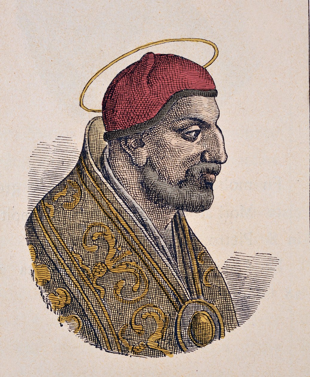 II. Benoit pápa (Benedek vagy Benedetto vagy Benedictus) portréja (684-685) alkotó: Italian School