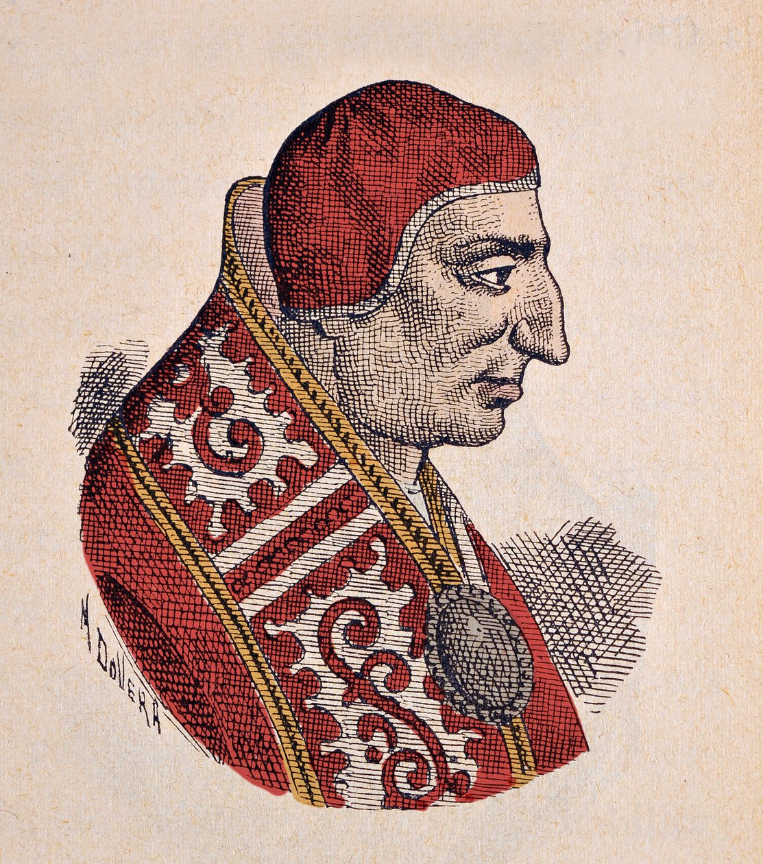VIII. Benoit pápa portréja (benedetto, Benedict vagy Benedictus) (1012-1024) alkotó: Italian School