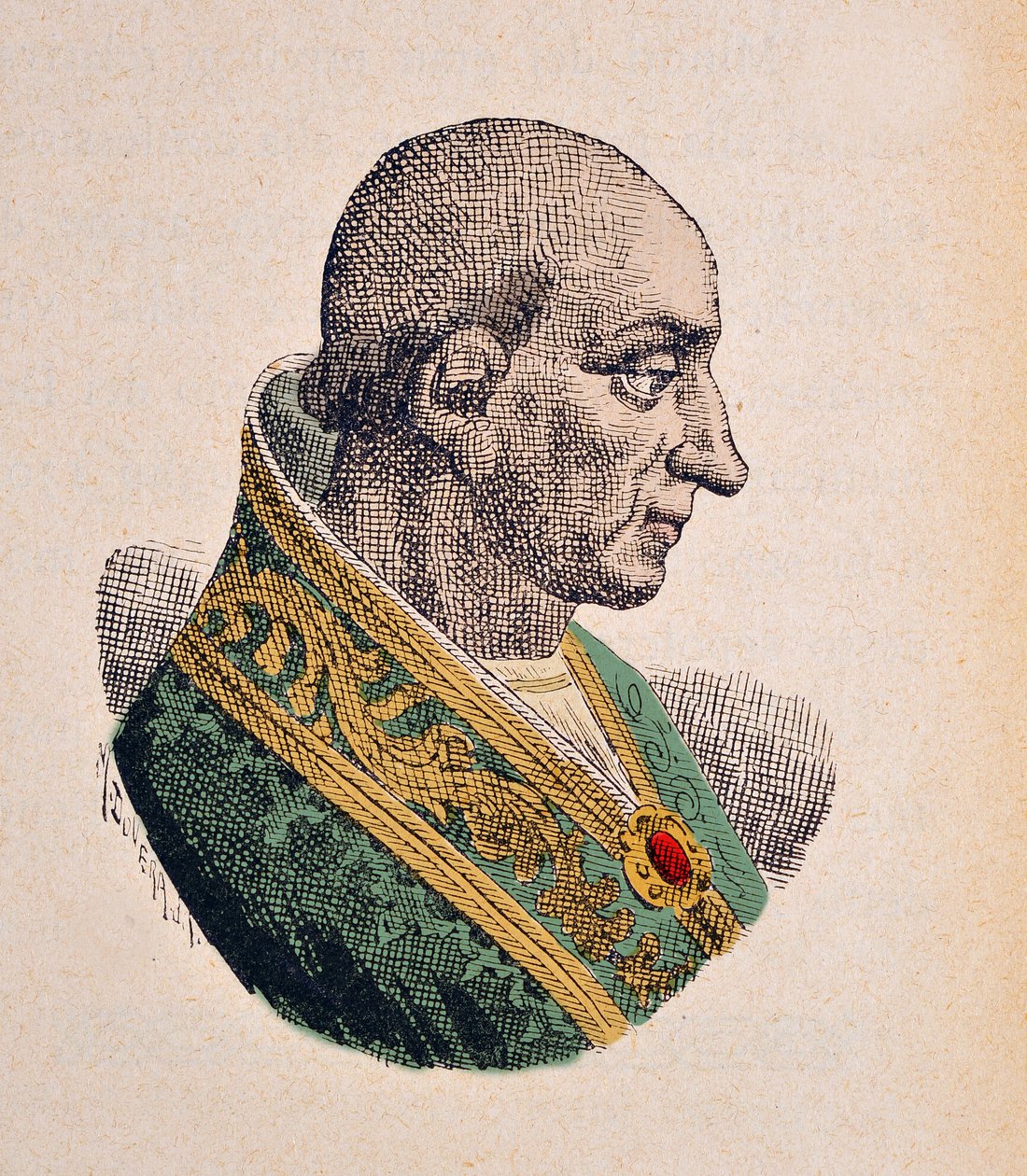 XI. Benoit pápa portréja (benedetto, Benedict vagy Benedictus) (1303-1304) alkotó: Italian School