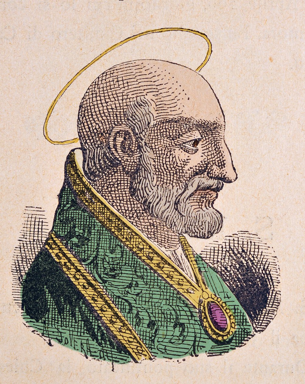 Caius pápa portréja (Caio vagy Gaius) (293-296) alkotó: Italian School