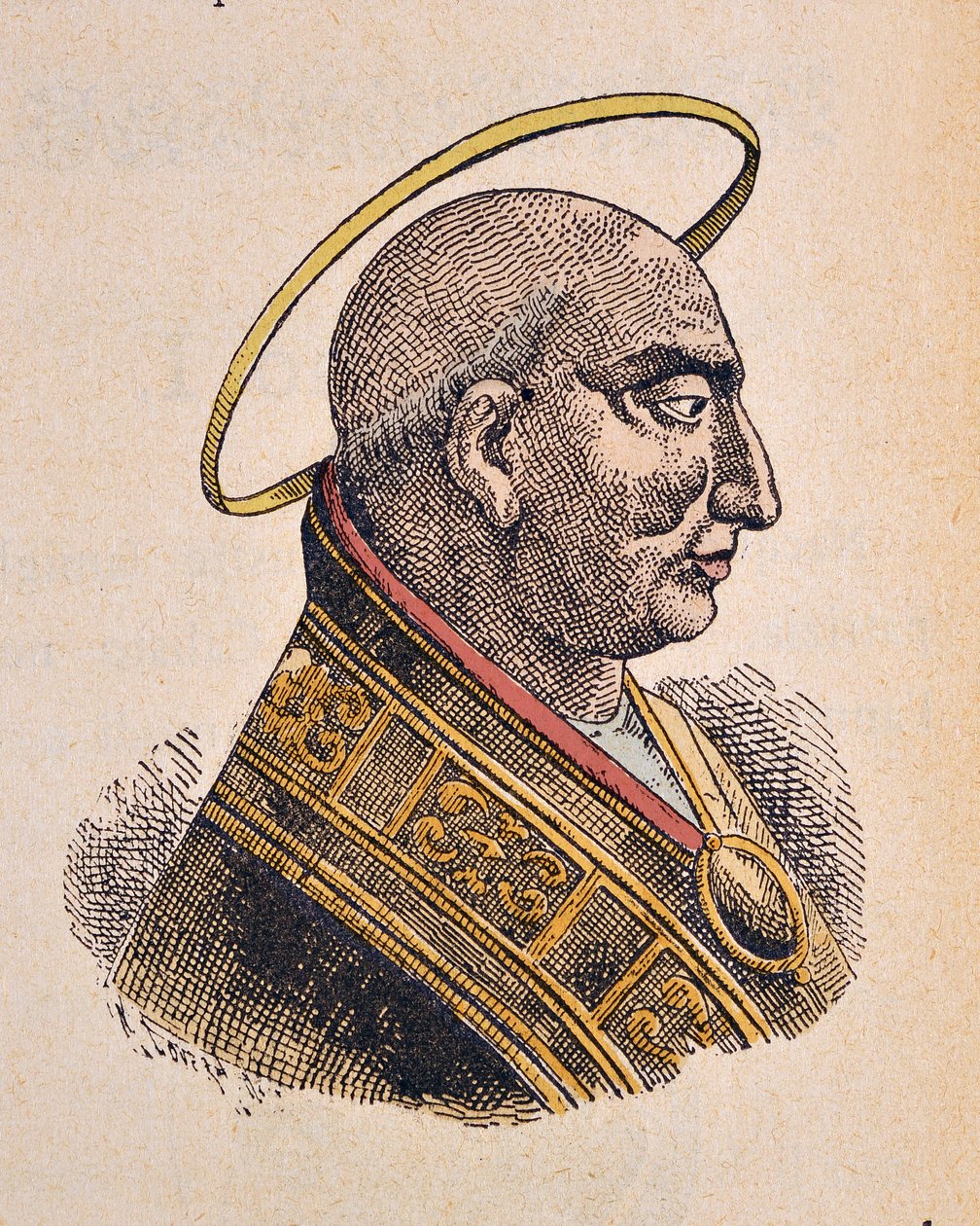 Calixte pápa portréja (Calliste vagy Callixtus vagy Callistus vagy Callisto) Ier (217-222) alkotó: Italian School