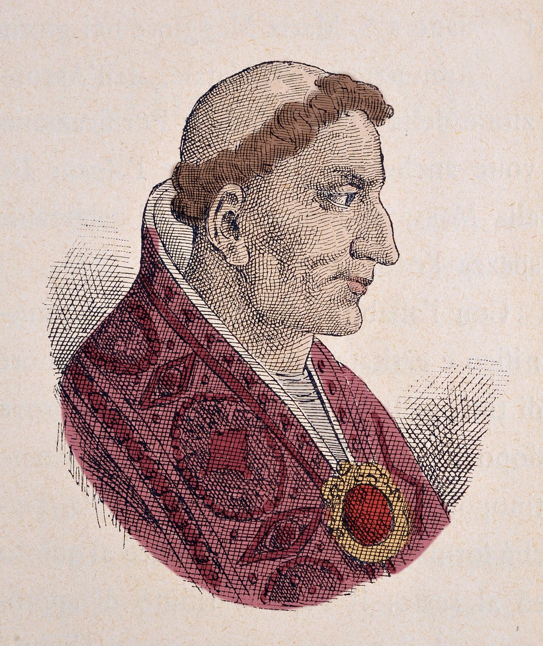 Conon pápa portréja (Conone) (686-687) alkotó: Italian School