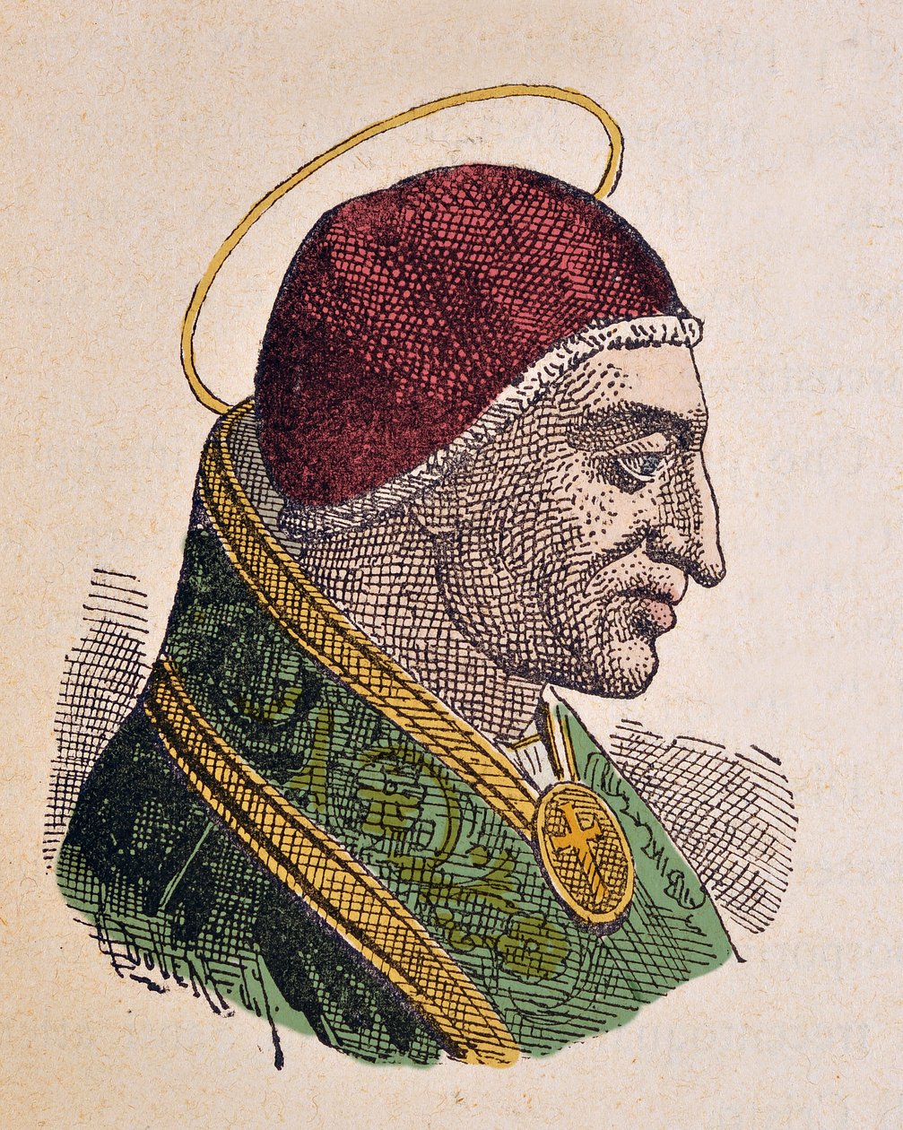 Denys pápa portréja (Dionysius vagy Dionisio) (259-268) alkotó: Italian School