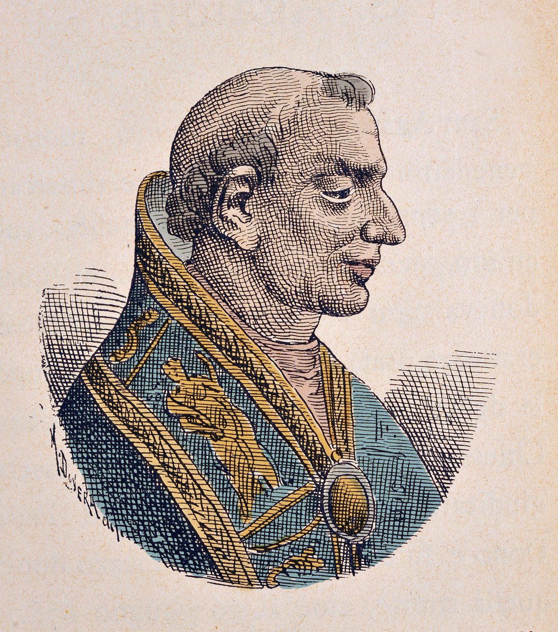 Donus pápa portréja (Dono vagy Domno) (676-678) alkotó: Italian School