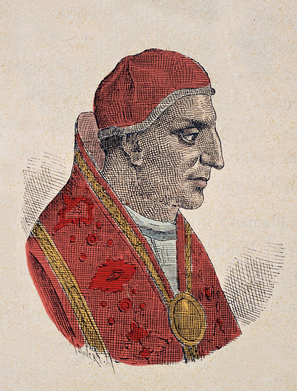 III. Etienne pápa (István, Stefano vagy Stephanus) portréja (768-772) alkotó: Italian School