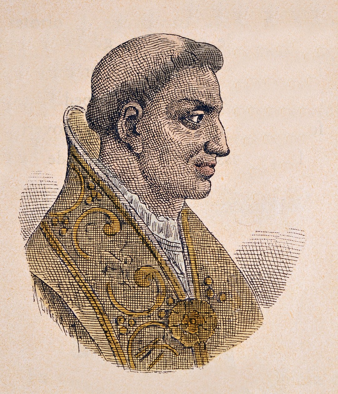 II. Etienne pápa (István, Stefano vagy Stephanus) portréja (752-757) alkotó: Italian School