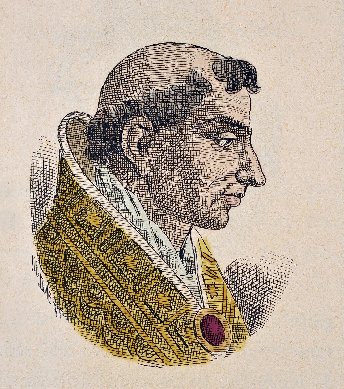 VII. Etienne pápa (István, Stefano vagy Stephanus) portréja (927-931) alkotó: Italian School