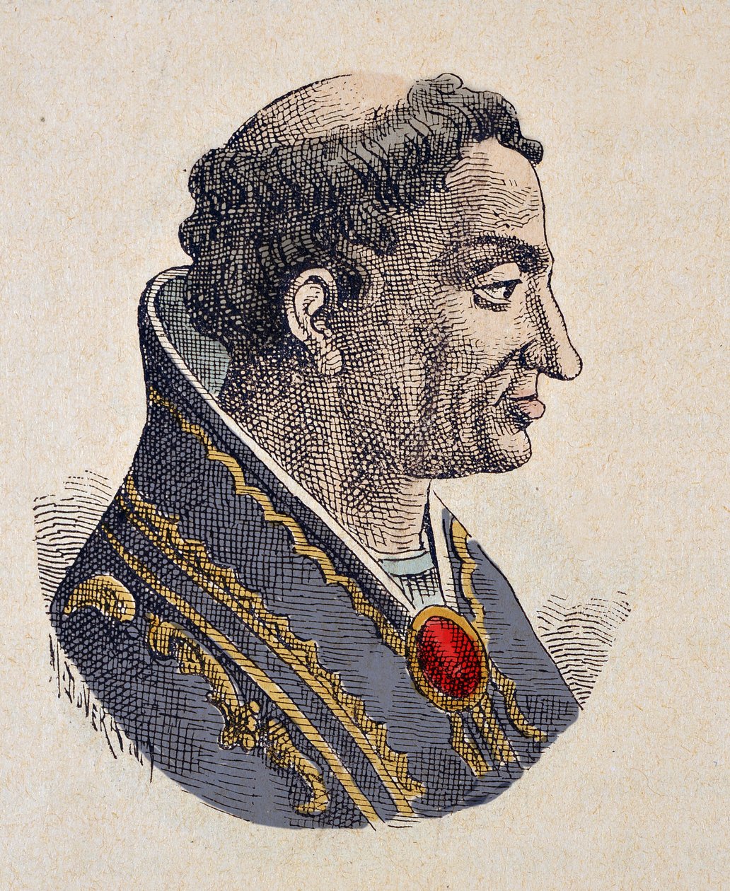 II. Jenő pápa portréja (Eugenio, Eugenius) (824-827) alkotó: Italian School