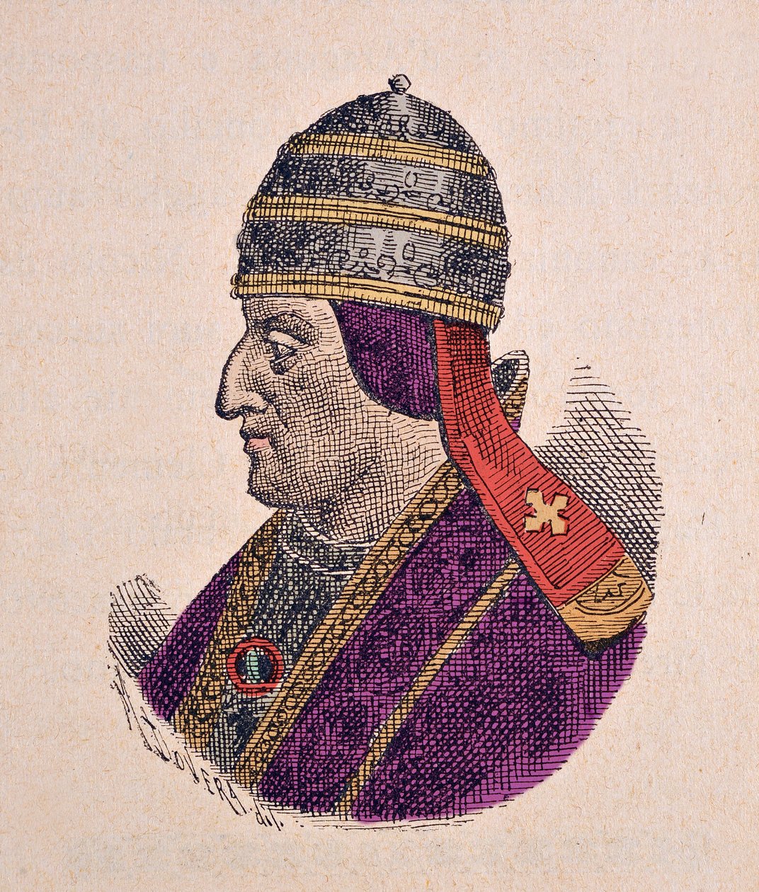 IV. Jenő pápa portréja (Eugenio, Eugenius) (1431-1447) alkotó: Italian School