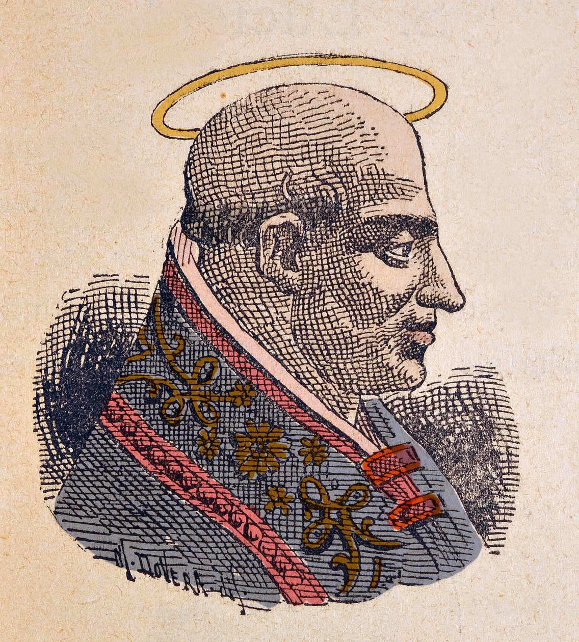 Fabien pápa portréja (Fabian vagy Fabiano vagy Fabianus) (236-250) alkotó: Italian School