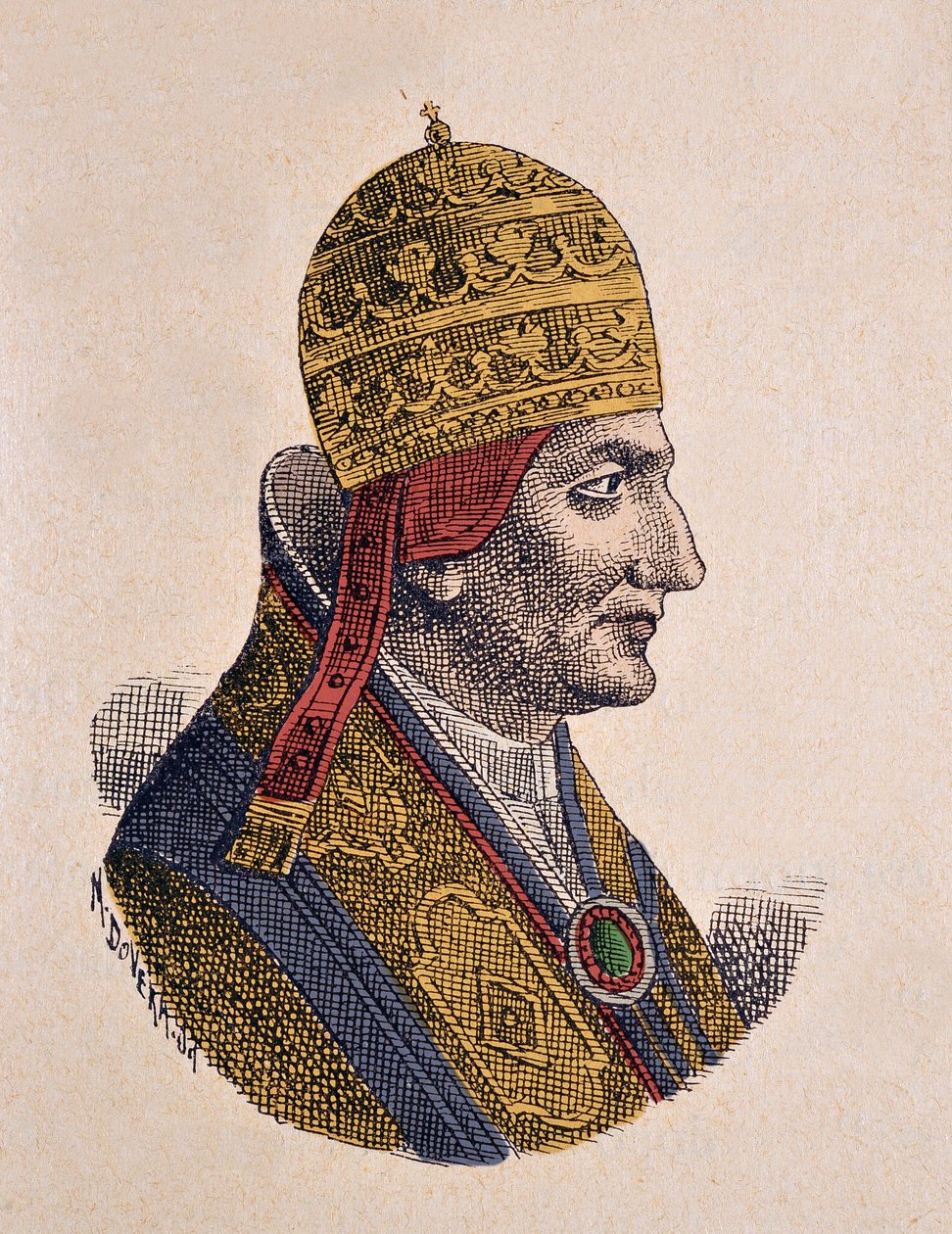 VIII. Gergely pápa portréja (Gregorio, Gregorius vagy Gregory) (1187) alkotó: Italian School
