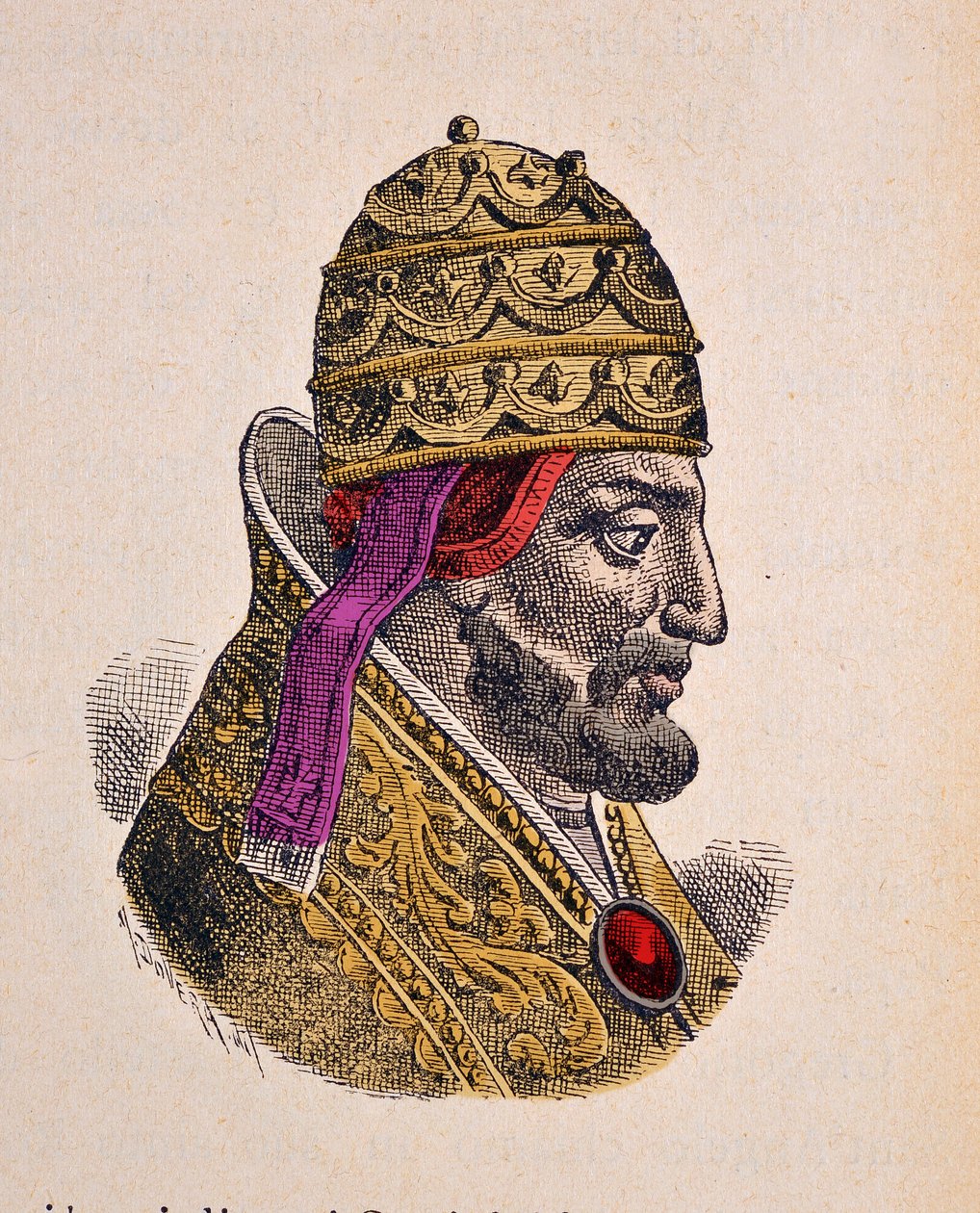 VII. Gergely pápa portréja (Gregorio, Gregorius vagy Gregory) (1073-1085) alkotó: Italian School