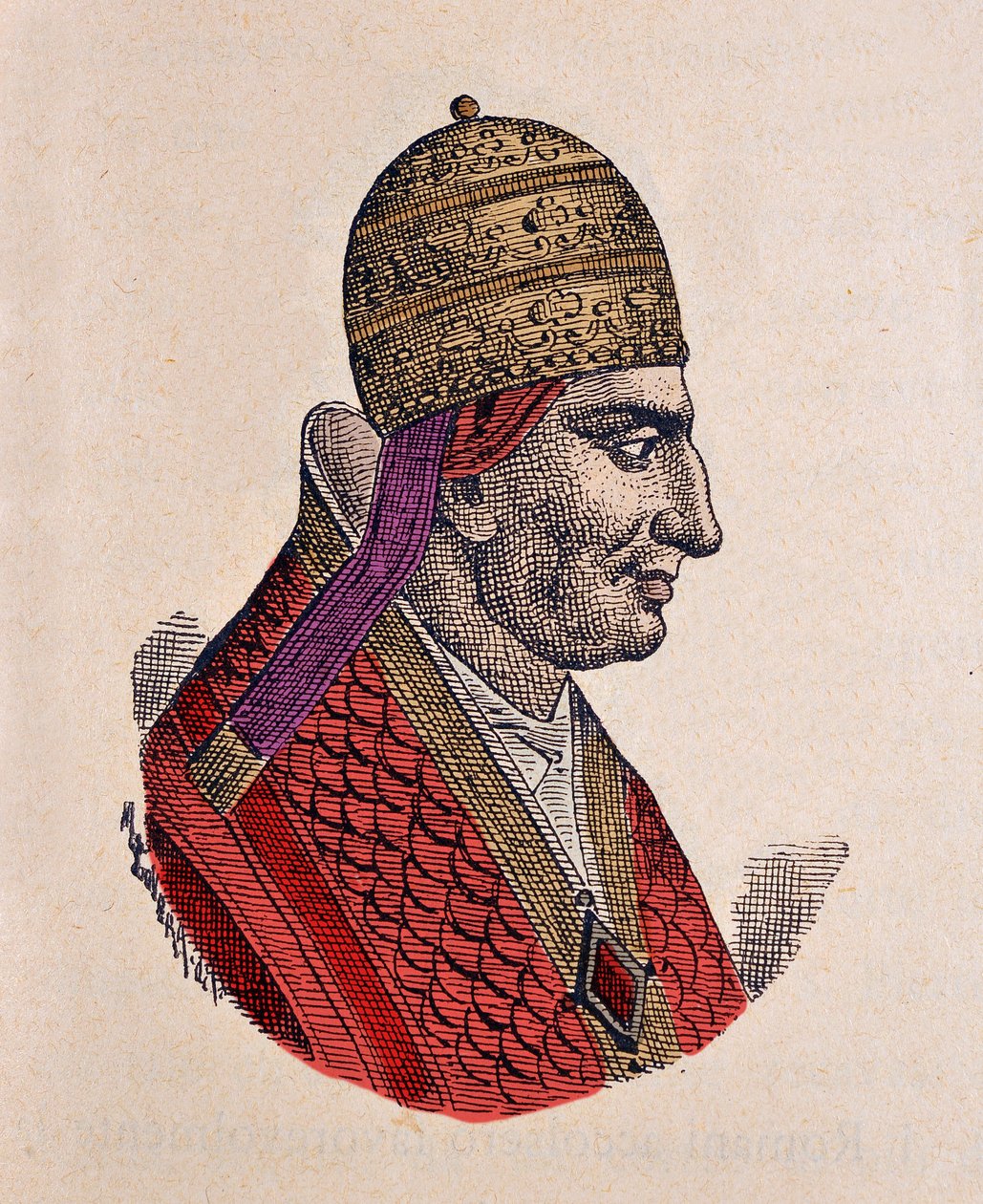 VI. Gergely pápa portréja (Gregorio, Gregorius vagy Gergely) (1045-1046) alkotó: Italian School