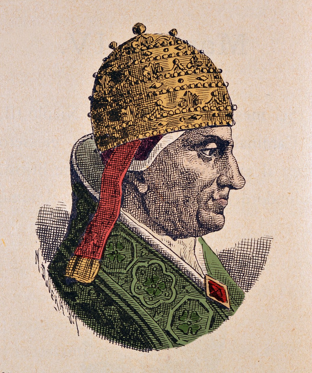 Honorius IV (Onorio) pápa (1285-1287) portréja alkotó: Italian School