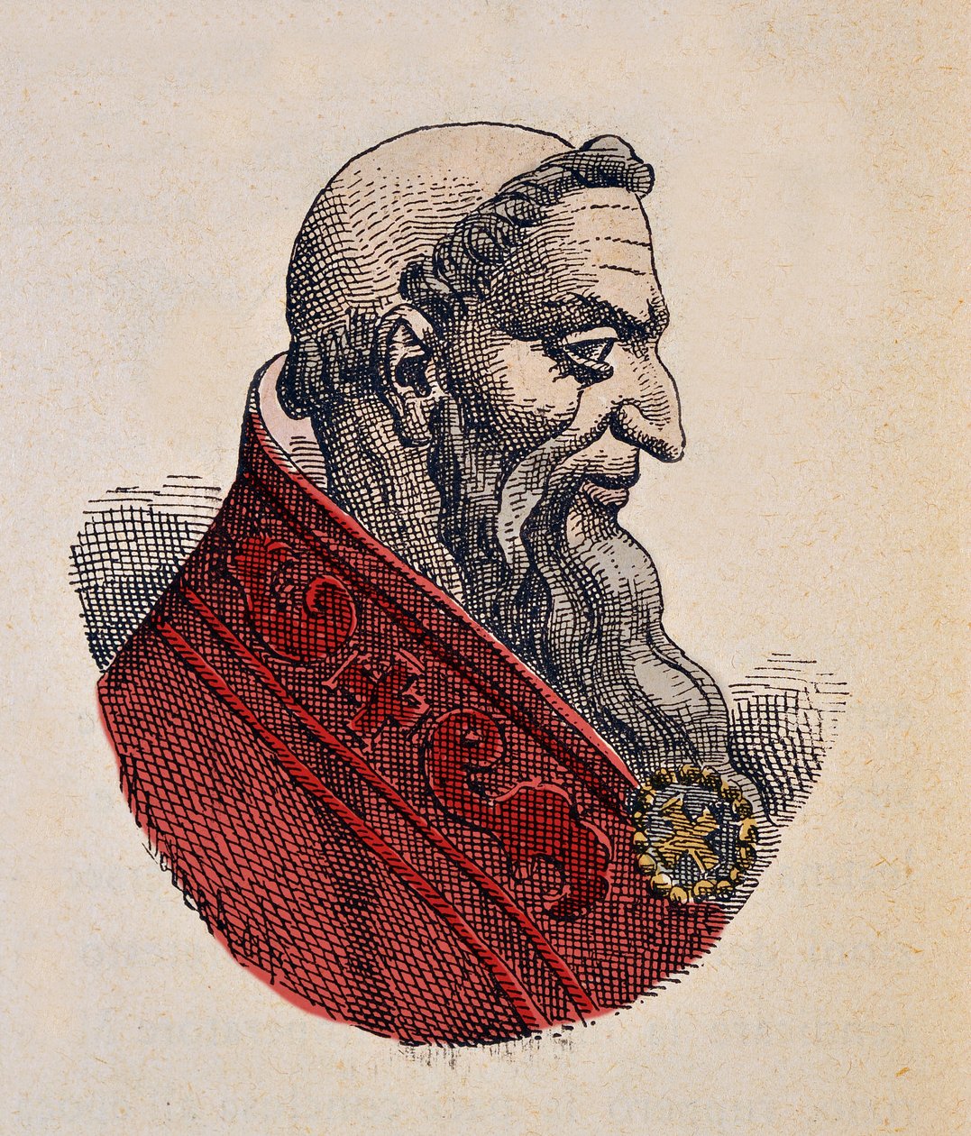 Honorius Ier (Onorio) pápa portréja (625-638) alkotó: Italian School