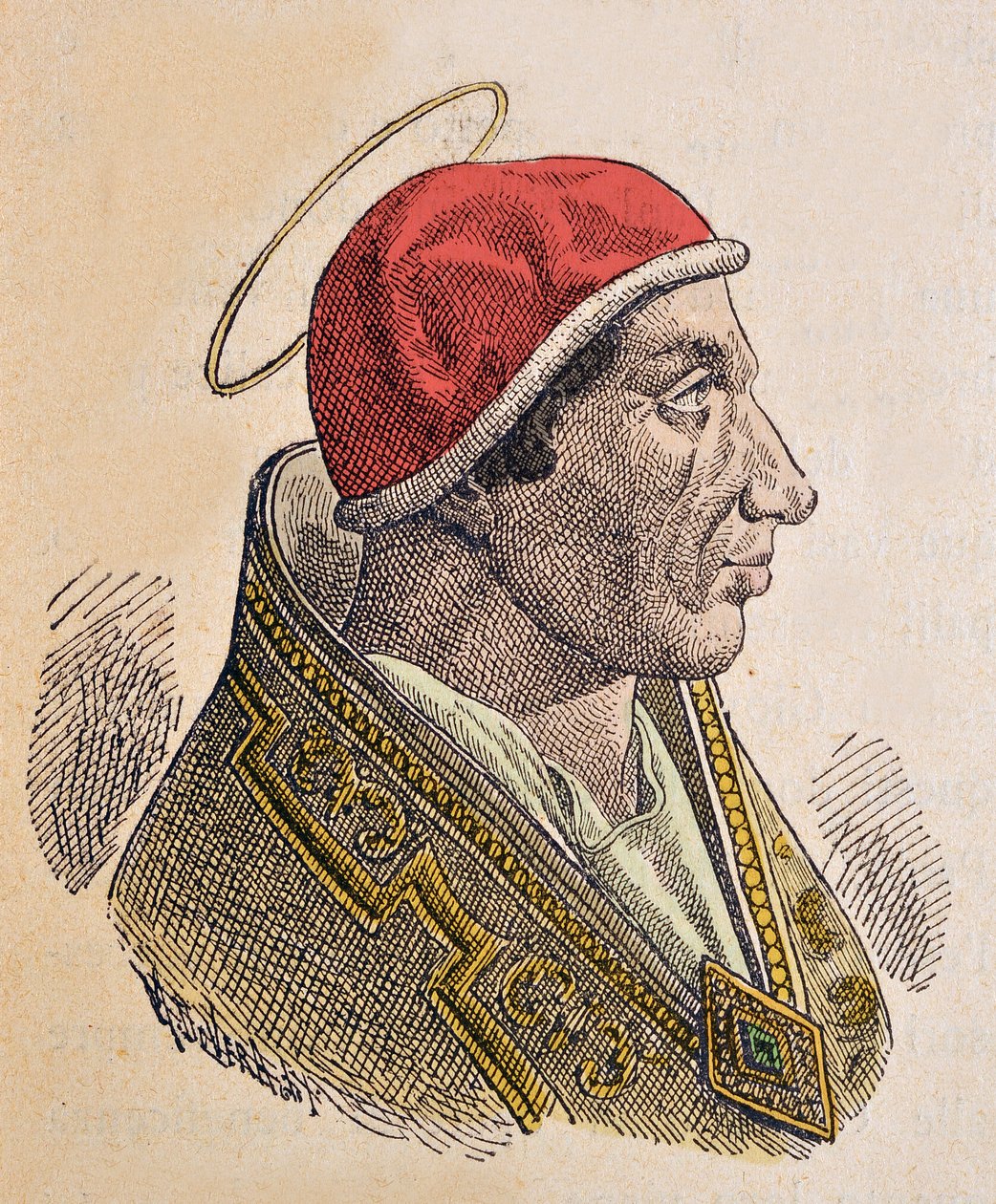 Hormisdás (Ormisda) pápa portréja (514-523) alkotó: Italian School