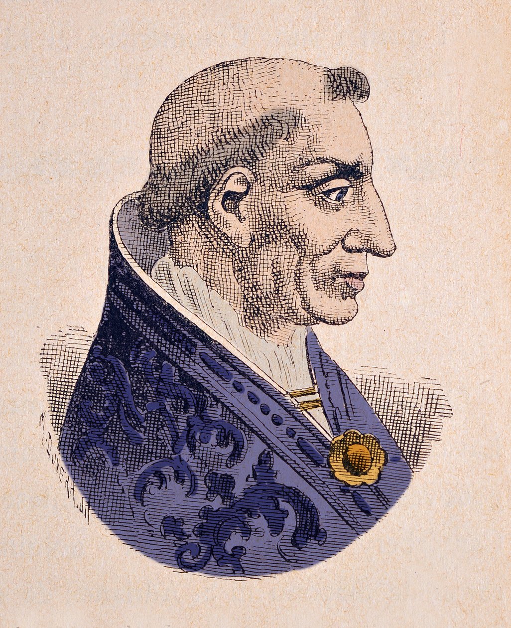 V. Innocentius pápa portréja (Innocenzo, Innocentius) (1276) alkotó: Italian School