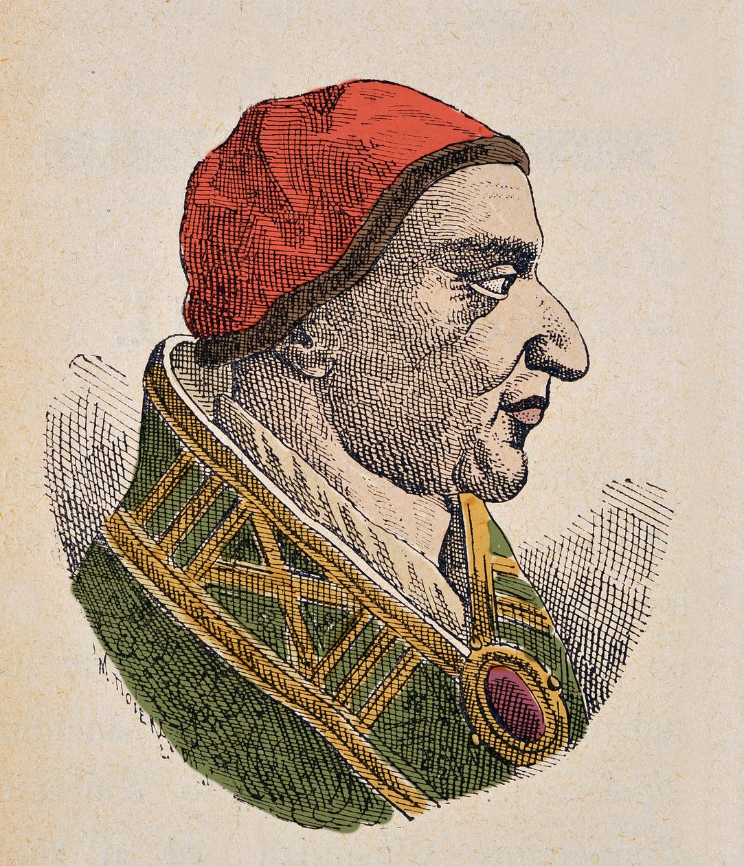 János pápa (Giovanni vagy Ioannes) portréja (561-574) alkotó: Italian School