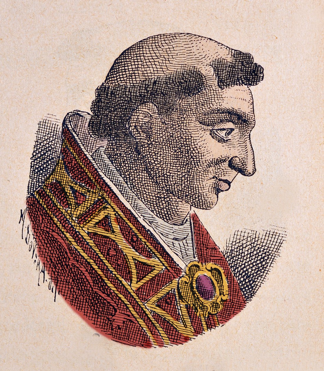 IX. János pápa (Giovanni, Ioannes) portréja (898-900) alkotó: Italian School