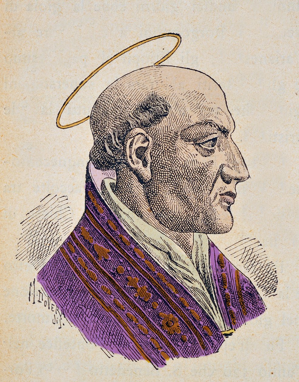 János pápa portréja (I. Giovanni, János, Ioannes) (523-526) alkotó: Italian School