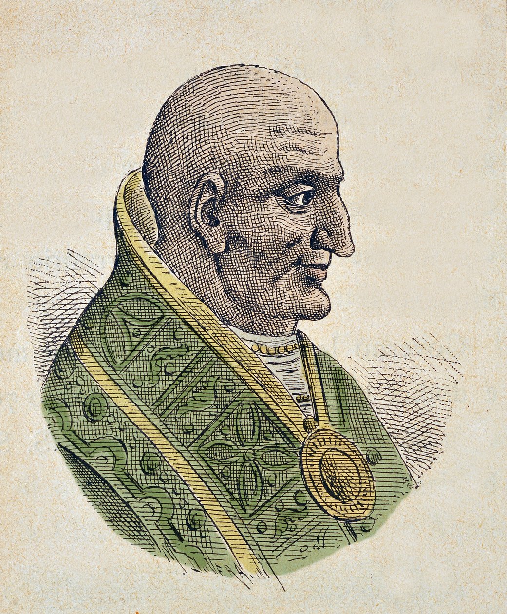 János pápa (Giovanni vagy Ioannes) portréja (705-707) alkotó: Italian School
