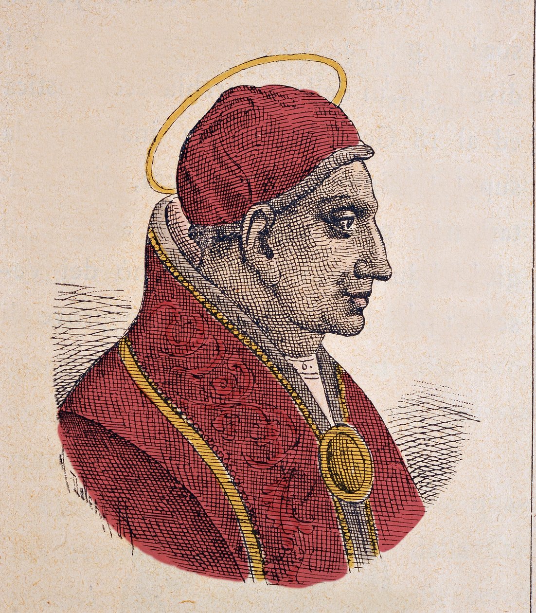 János pápa (Giovanni vagy Ioannes) portréja (701-705) alkotó: Italian School