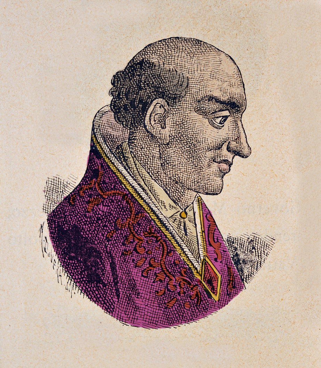 XII. János pápa portréja (Giovanni, Ioannes) (955-963) alkotó: Italian School