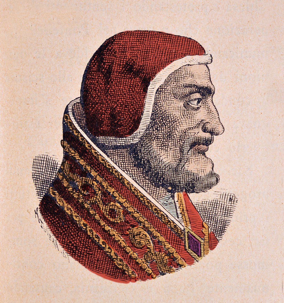 XXI. János pápa (Giovanni, Ioannes) portréja (1276-1277) alkotó: Italian School