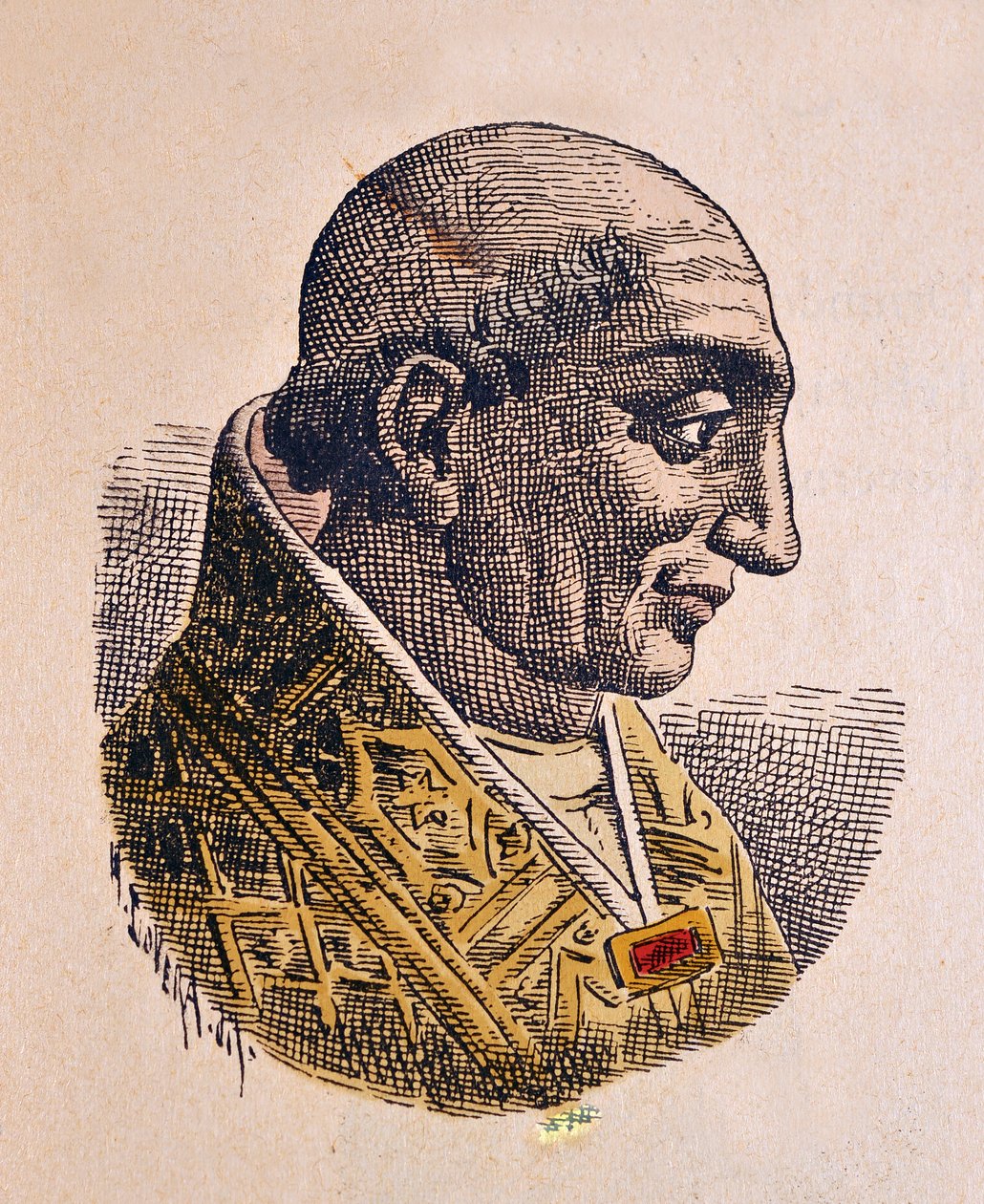 Landon pápa portréja (Lando, Landone vagy Landus) (913-914) alkotó: Italian School