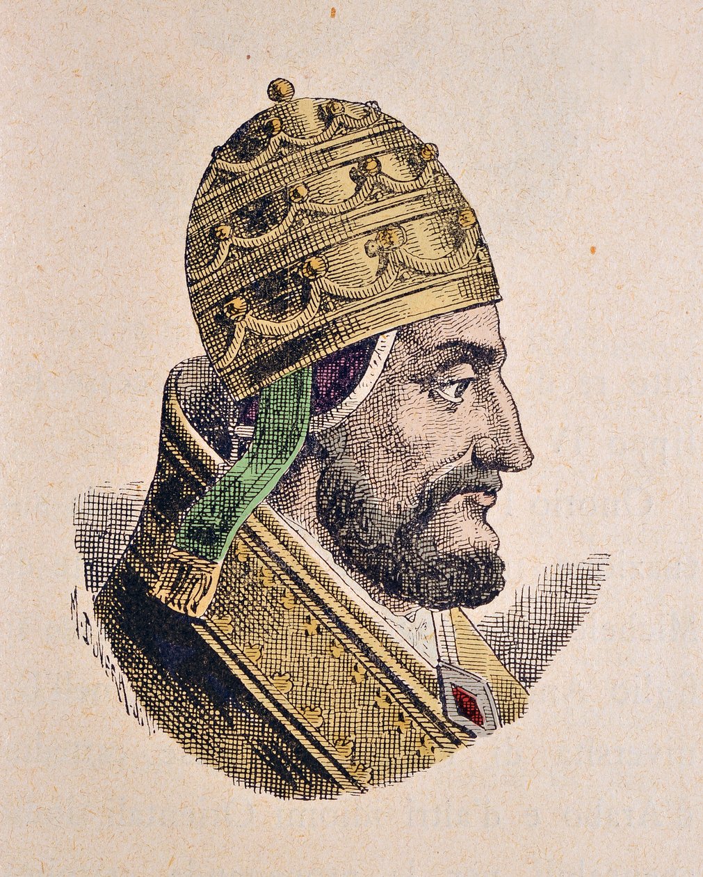 IV. Márton pápa (IV. Márton vagy Martino) portréja (1281-1285) alkotó: Italian School