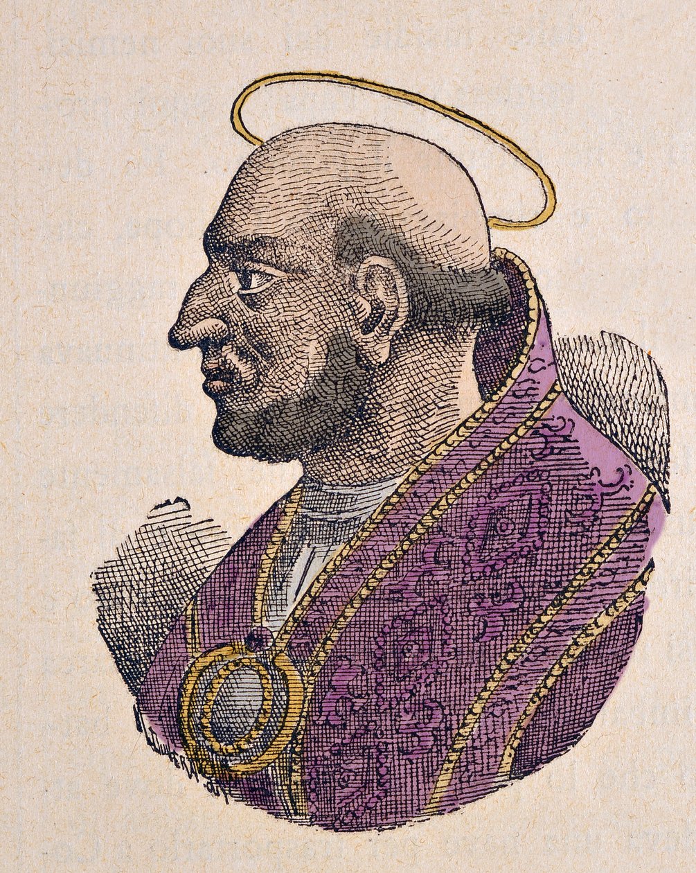 Martin Ier pápa (I. Márton vagy Martino) portréja (649-655) alkotó: Italian School