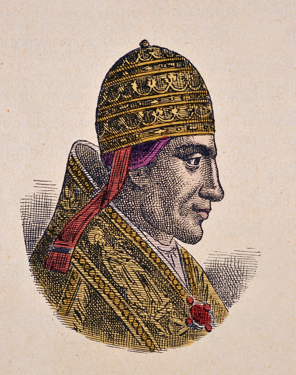 Miklós pápa portréja (Nicola, Nicholas vagy Nicolo vagy Niccolo vagy Nicolaus) (1058-1061) alkotó: Italian School