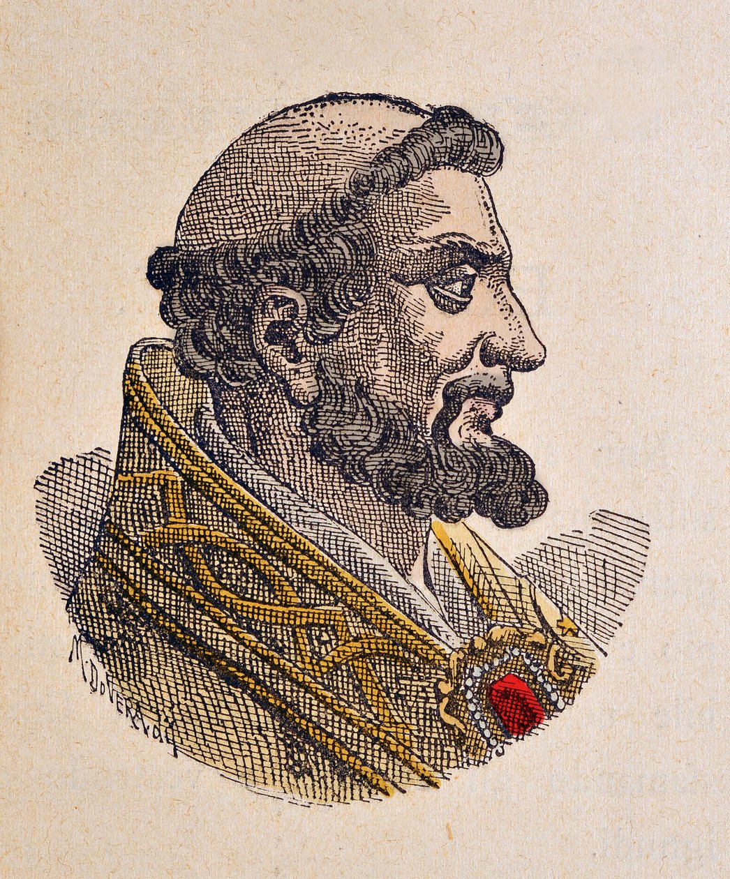 Pelage Ier pápa (pelagius vagy Pelagius) portréja (556-561) alkotó: Italian School