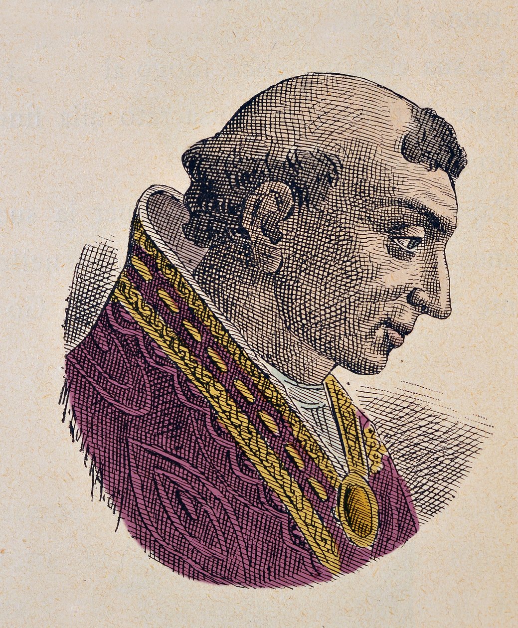 Romain pápa portréja (Romano, Romanus) (897) alkotó: Italian School