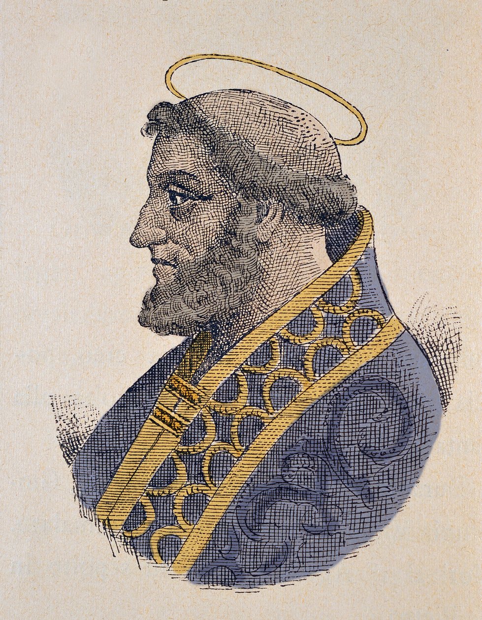 Serge Ier pápa portréja (Sergius vagy Sergio I) (687-701) alkotó: Italian School
