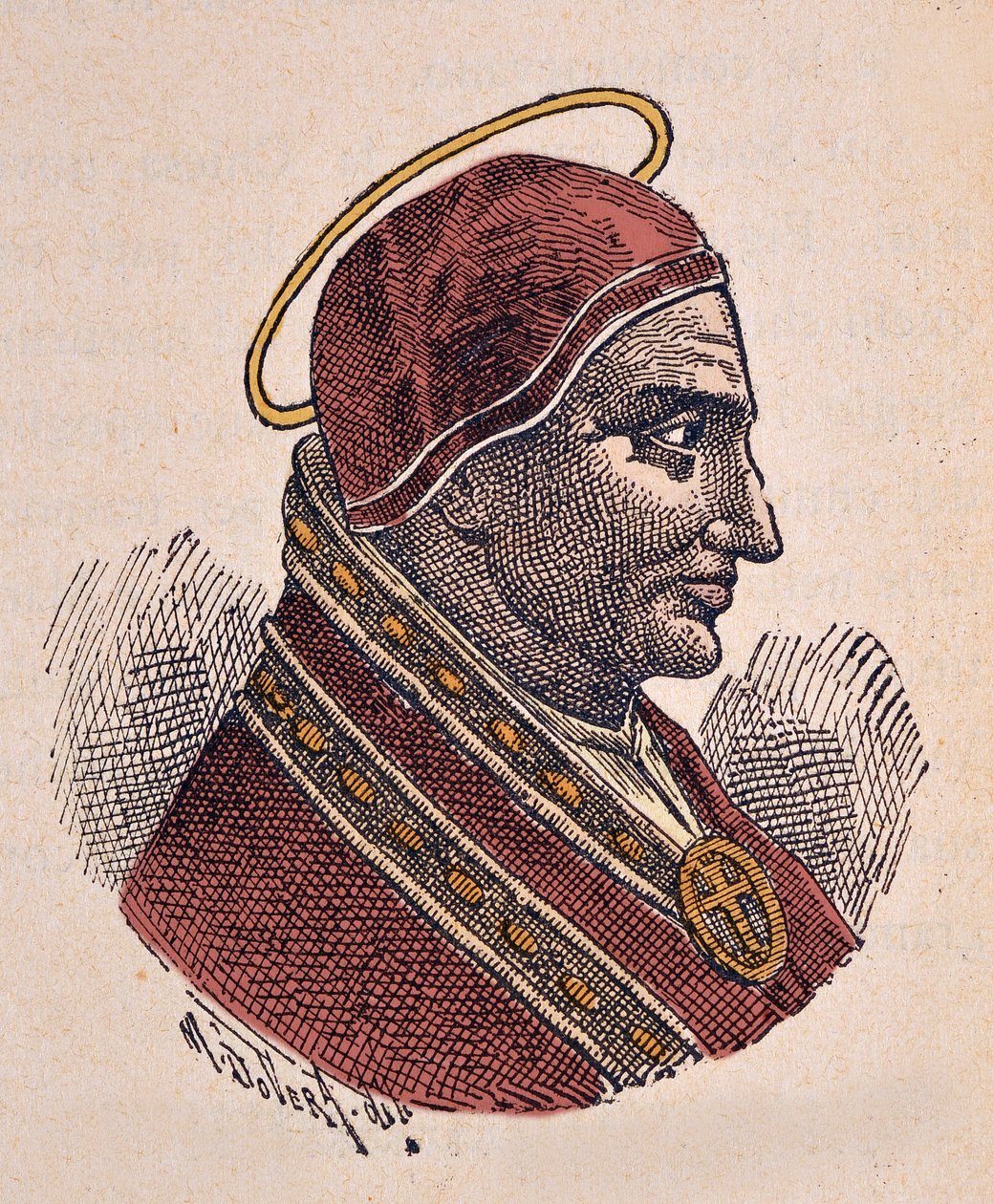 Soter pápa portréja (Sotero vagy Soterius) (kb. 166-175) alkotó: Italian School
