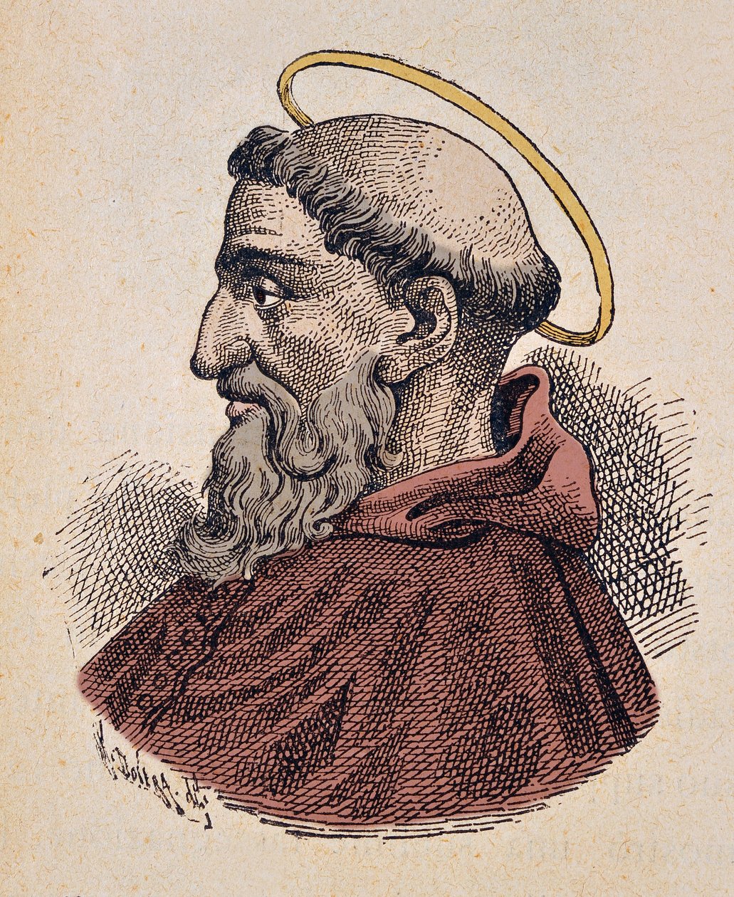 Telesphorus pápa portréja (125-136/138) alkotó: Italian School