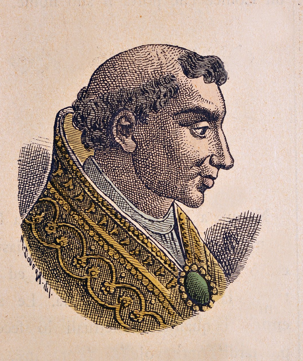 II. Theodor pápa portréja (Theodorus vagy Teodoro) (897) alkotó: Italian School