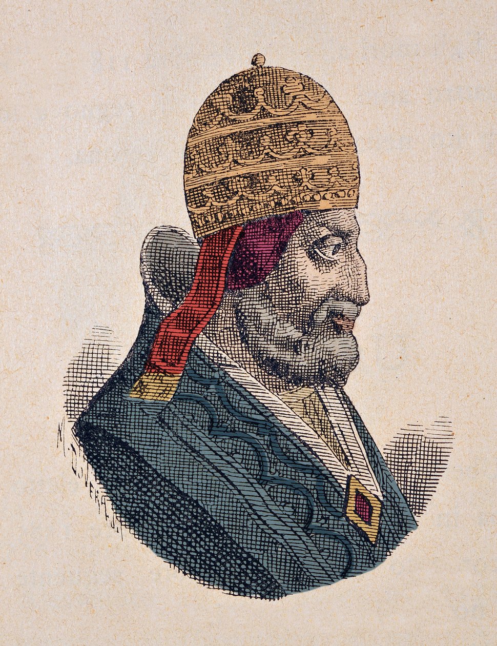 III. Urbán pápa (1185-1187) portréja alkotó: Italian School