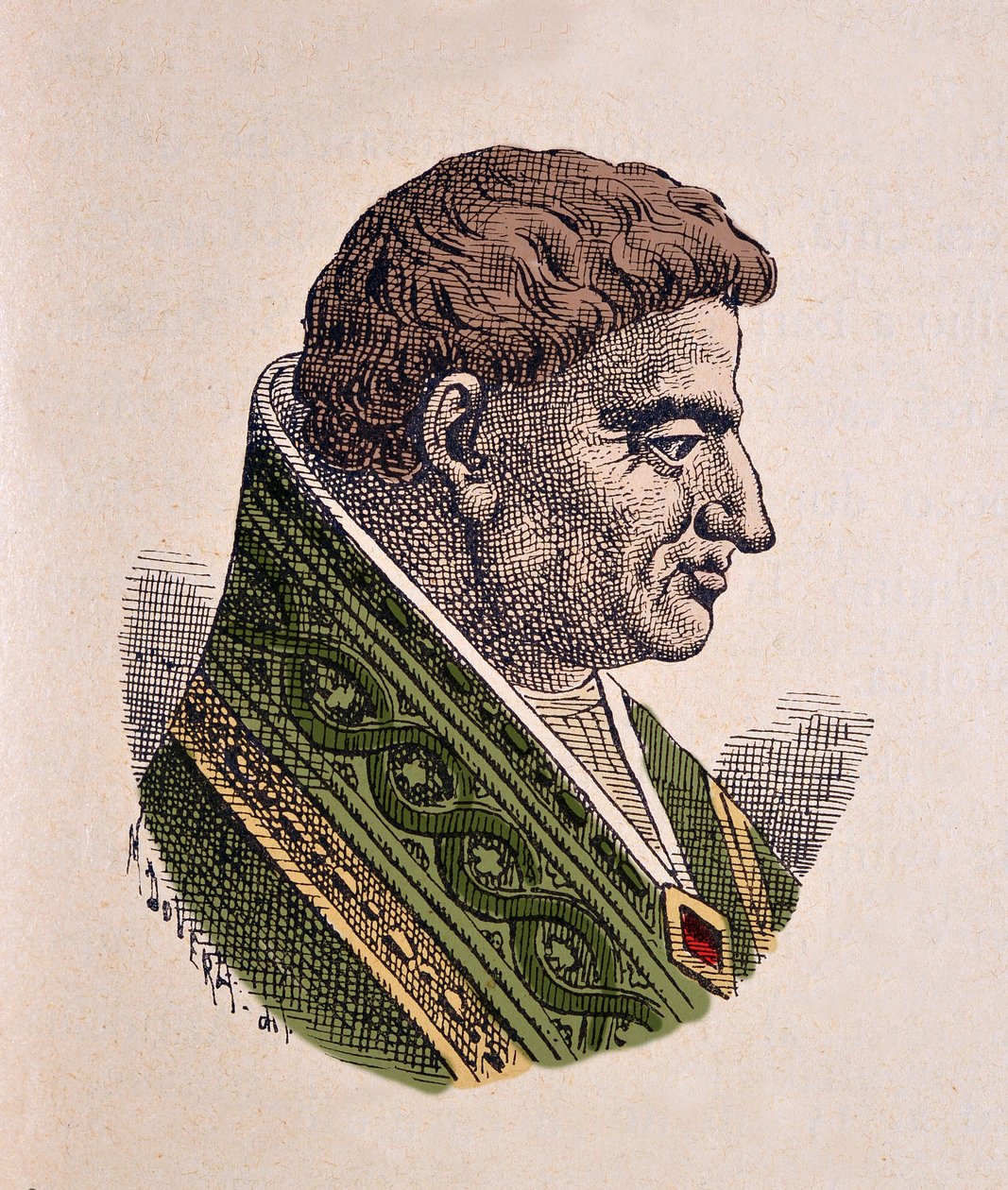II. Viktor (Vittore) pápa portréja (1086-1087) alkotó: Italian School