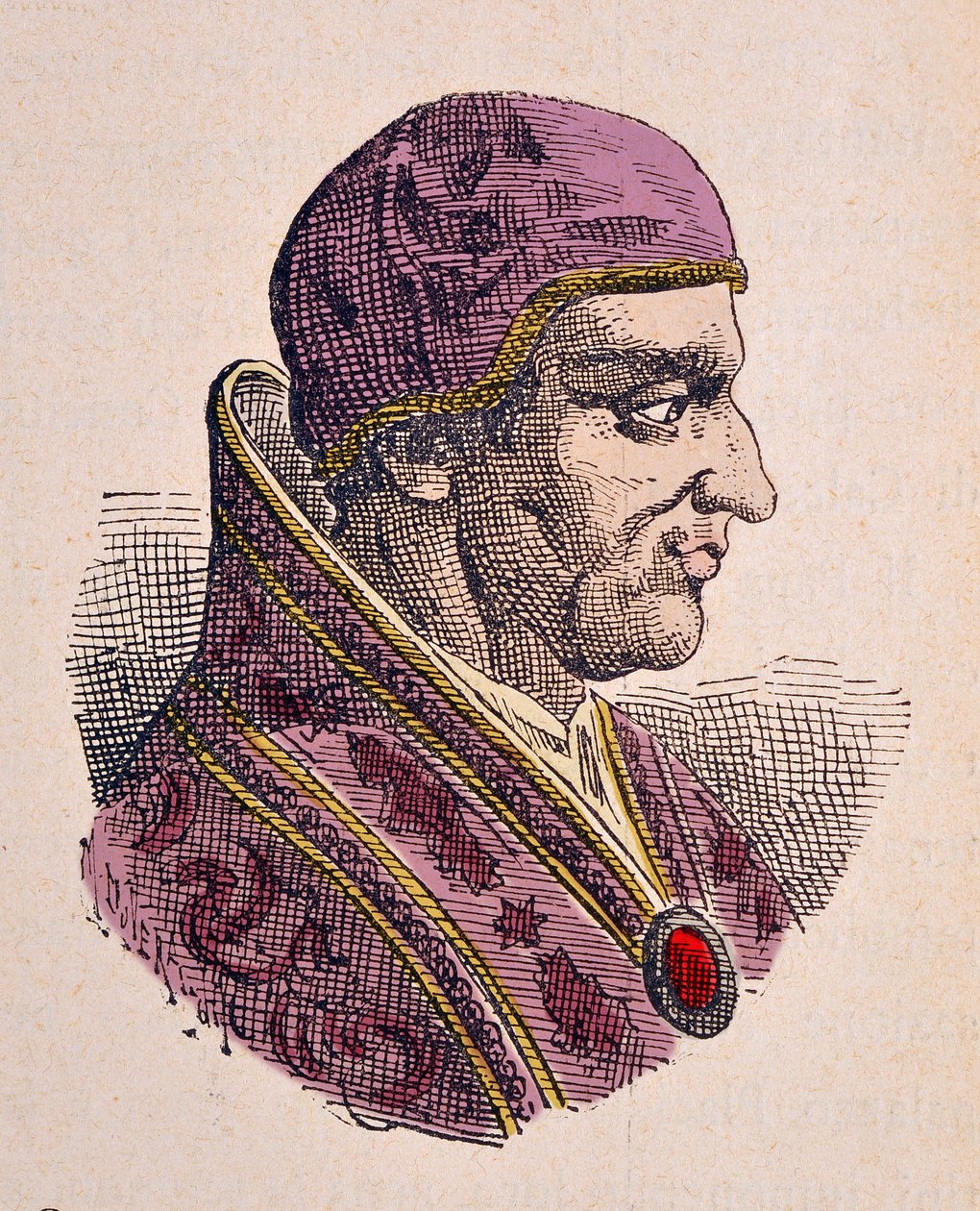 Vigile pápa portréja (Vigilius vagy Vigilio) (537-555) alkotó: Italian School