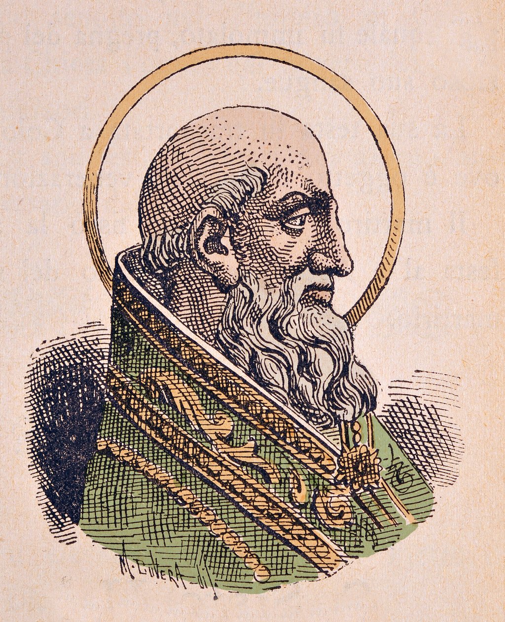 Szent István pápa portréja alkotó: Italian School