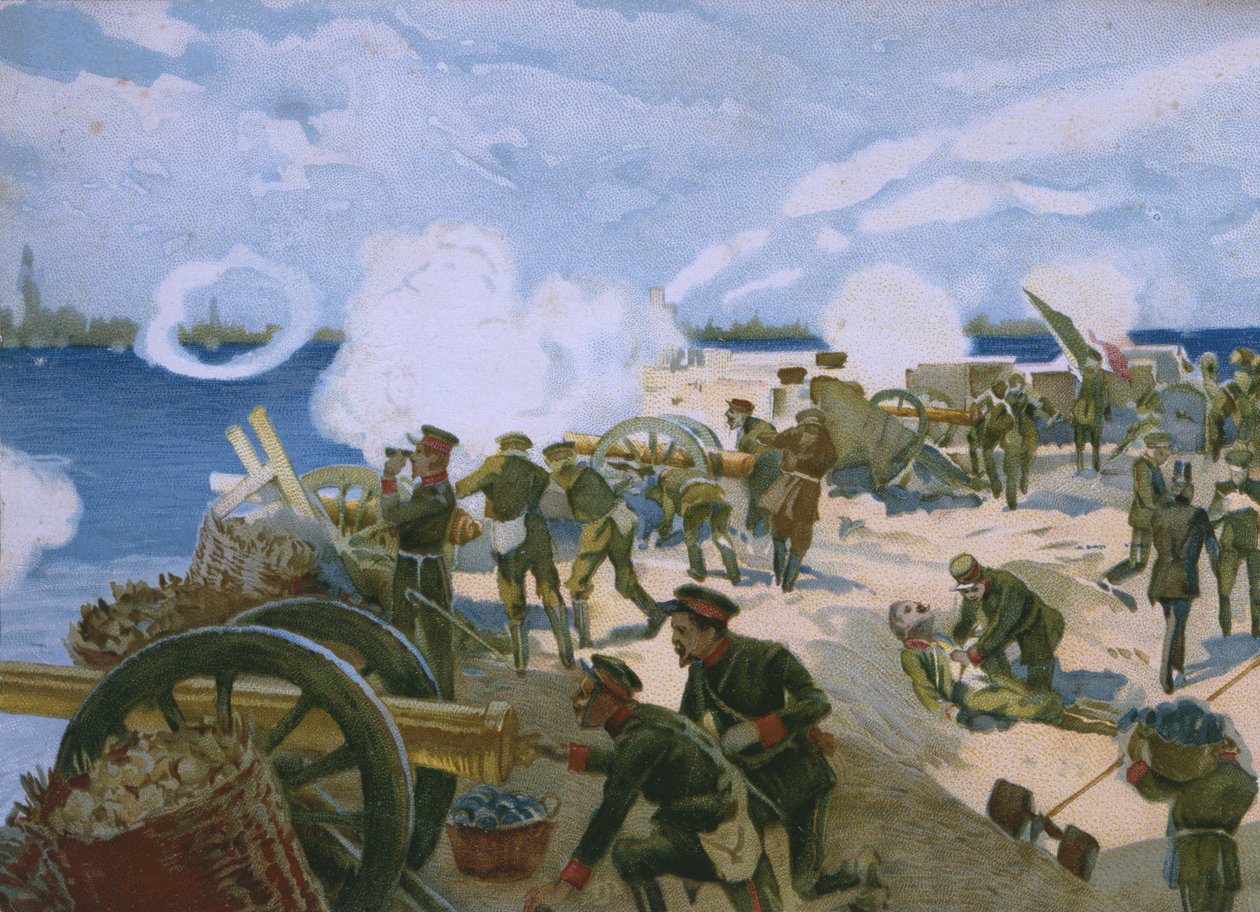 Lázadás Velencében, 1848. március, illusztráció a Risorgimento történetét bemutató albumból, amely a Talmone csokoládéhoz készült, 19. század vége alkotó: Italian School