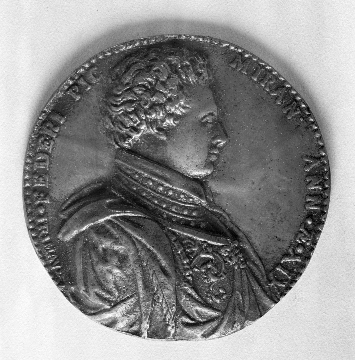 Giovanni Pico della Mirandola grófot (1463-94) ábrázoló dombormű alkotó: Italian School