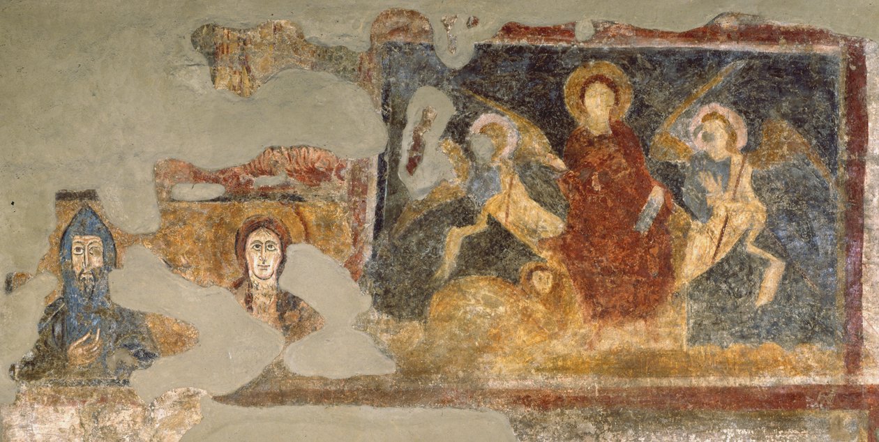 Freskó maradványai, Santa Maria Antiqua, Róma alkotó: Italian School