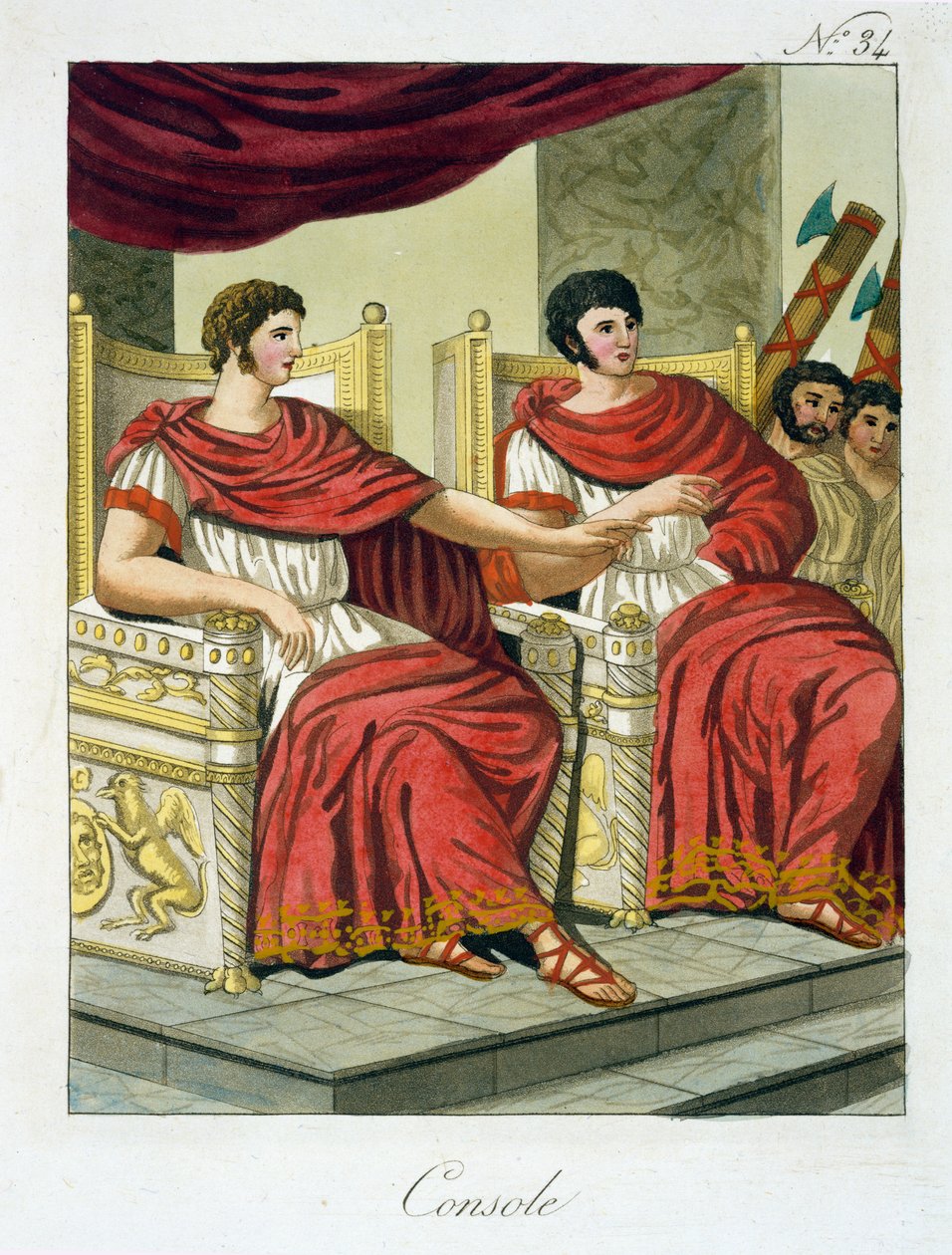 Római konzulok, LANtica Roma, 1825 alkotó: Italian School