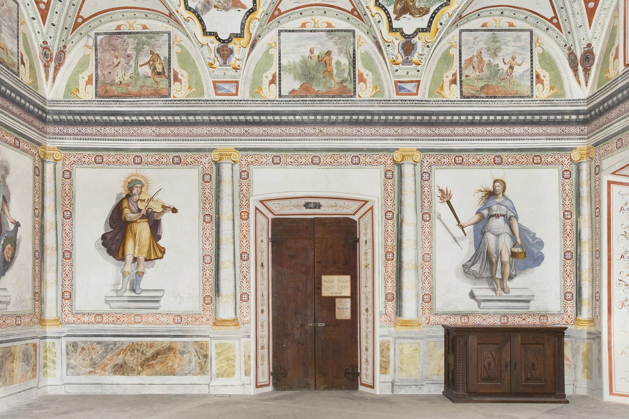 Jupiter és Merkúr szobája: Apolló és Diana alkotó: Italian School